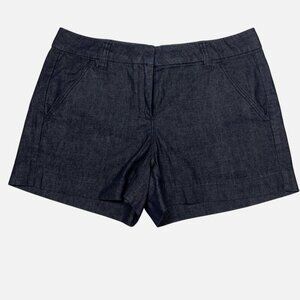 Ann Taylor LOFT The Riviera Shorts Womens Size 6 Dark Denim Cotton Casual Summer